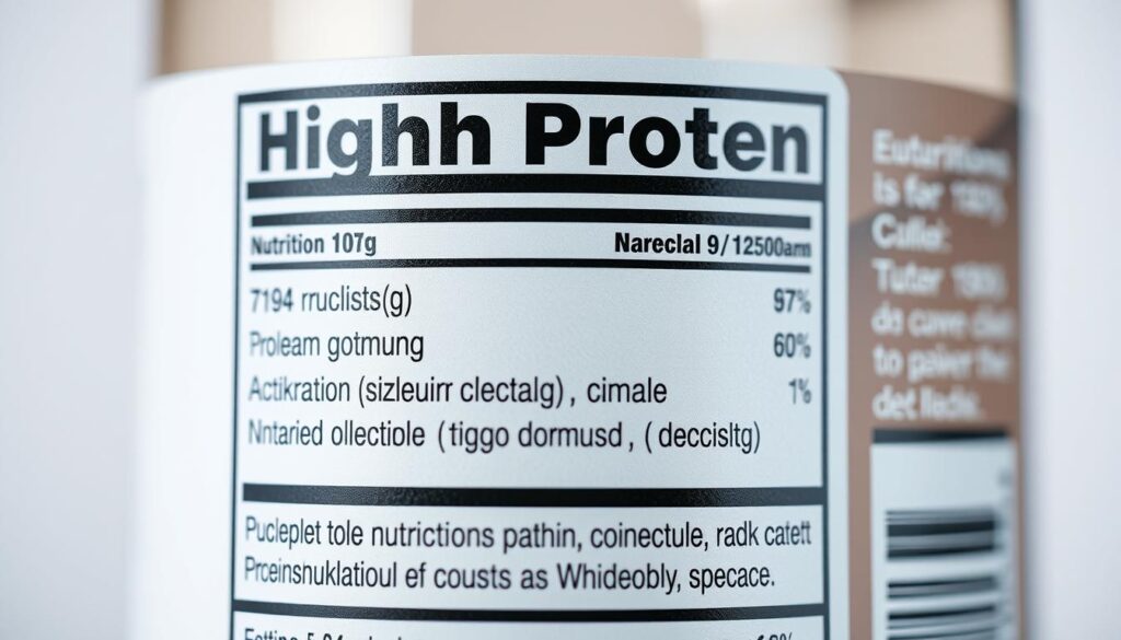 High Protein content claim