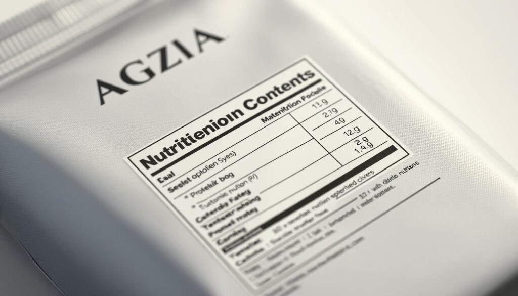 protein content labeling